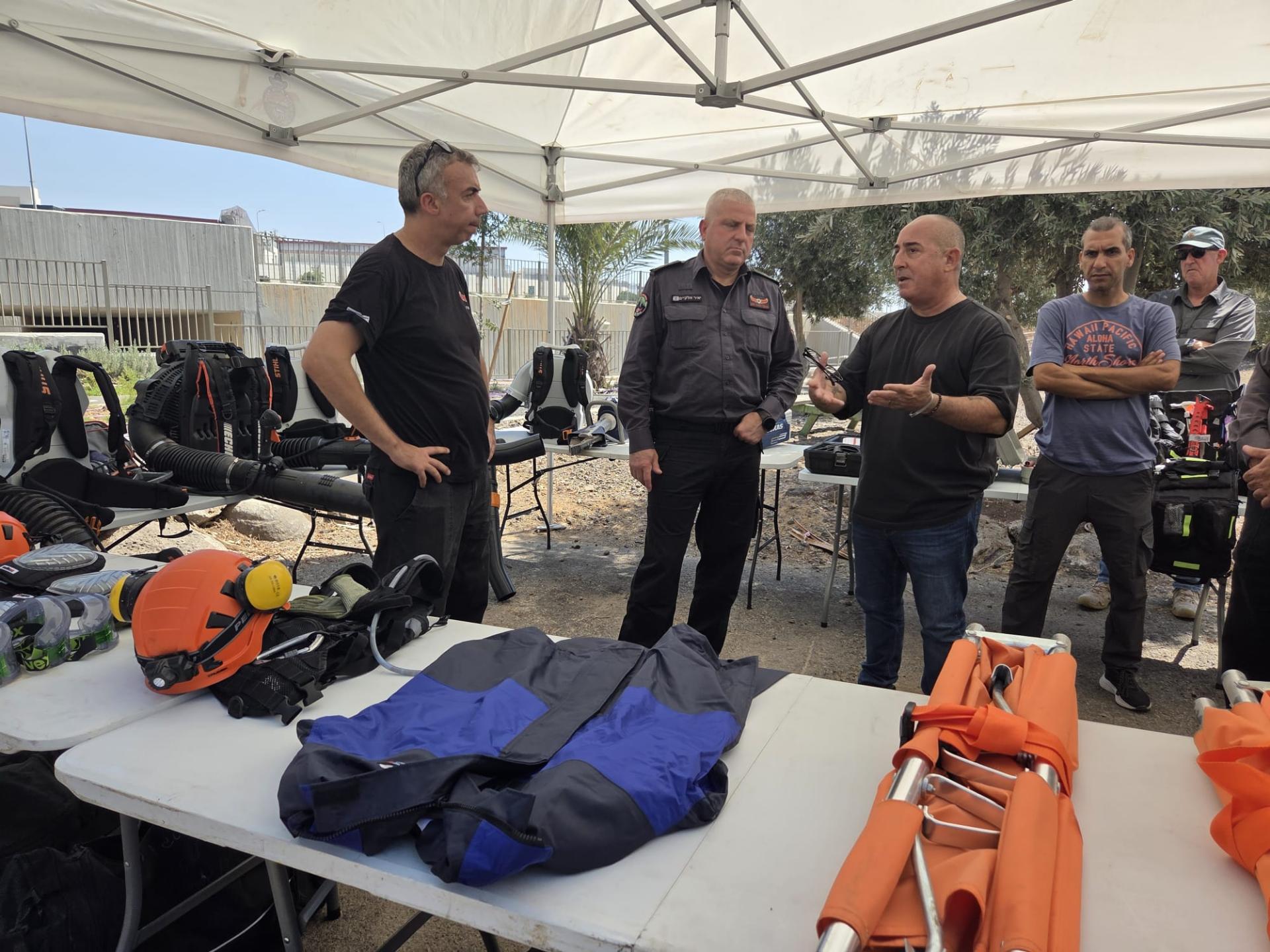 ביקור רשמי של מפקד מחוז צפון ברשות הכבאות וההצלה (כב